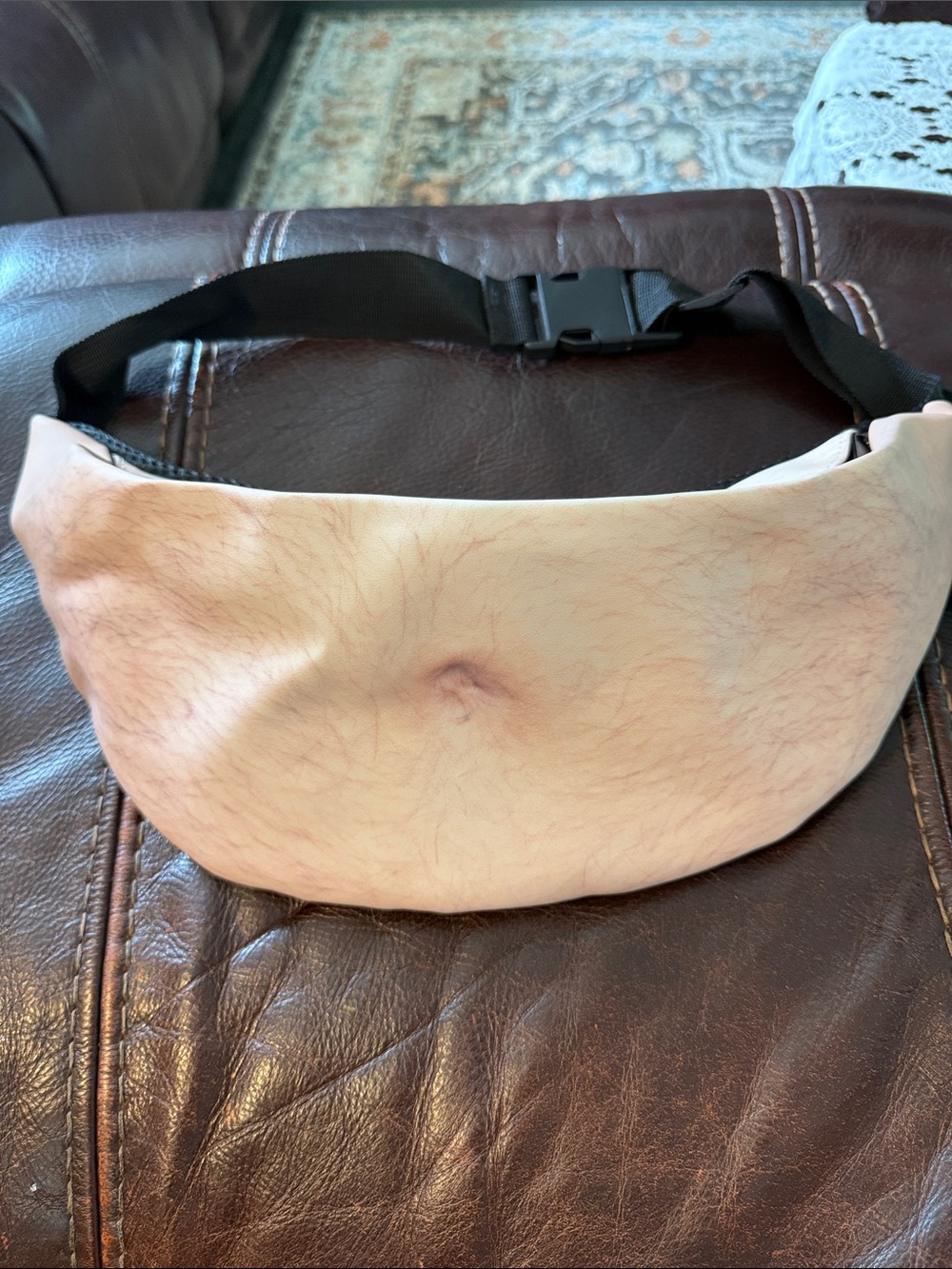 Novelty Belly Button Fanny Pack - Light Skin Tone